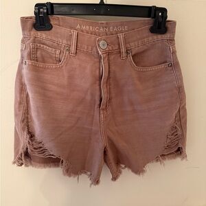 American Eagle Outfitters Rust Highest Waist Mom Shorts